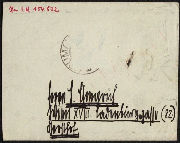 Brief von Egon Schiele an Andreas Thom (Rudolf Csmarich) Bild 2