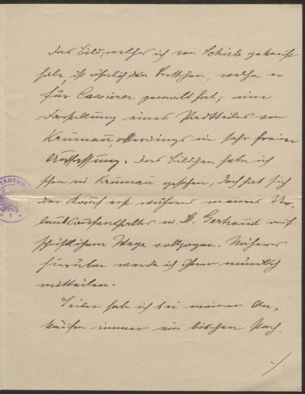 Brief von Heinrich Benesch an Arthur Roessler Bild 3