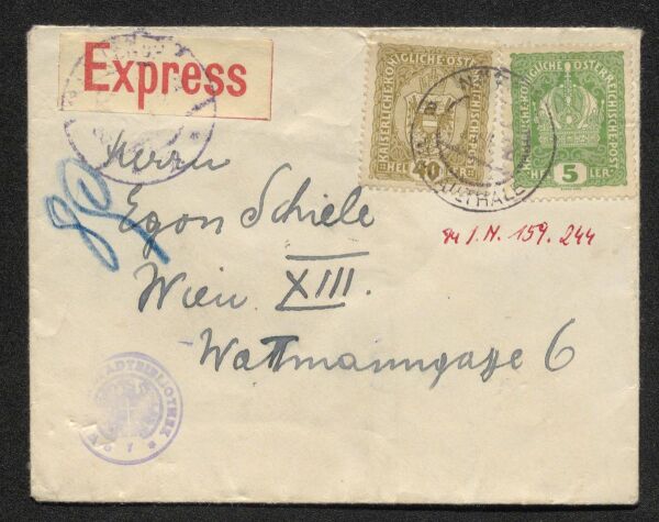Letter from Anton Kolig to Egon Schiele Bild 3