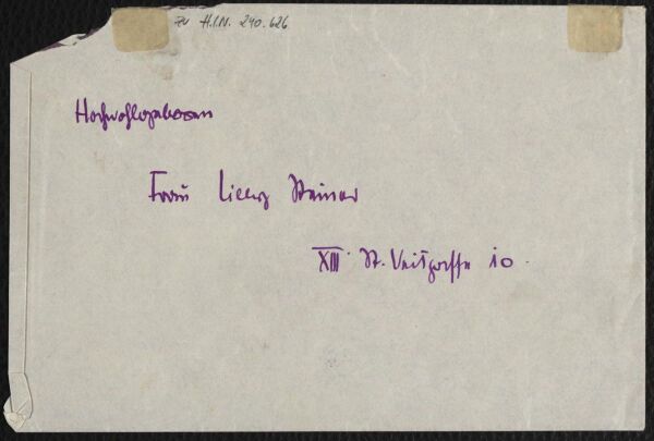 Brief von Egon Schiele an Lilly Steiner Bild 2