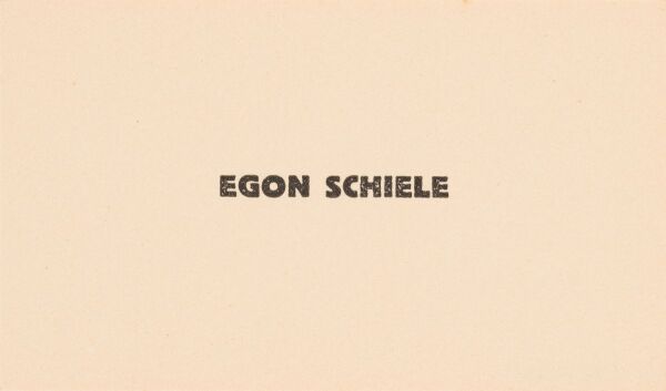 Visitkarte von Egon Schiele Bild 1