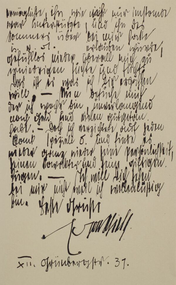 Letter from Egon Schiele to Carl Reininghaus Bild 2
