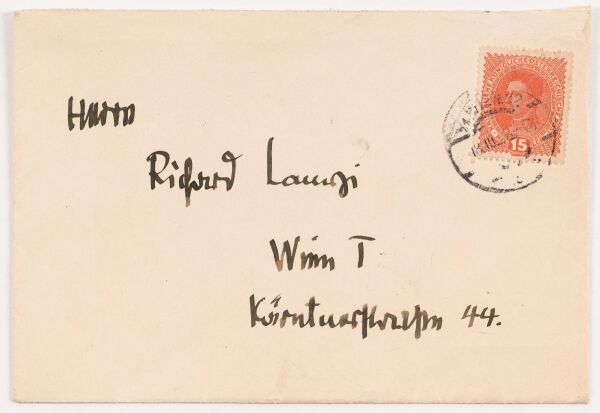 Letter from Egon Schiele to Richard Lányi Bild 2