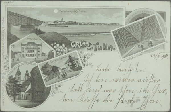 Postkarte von Egon Schiele an Marie Czihaczek
