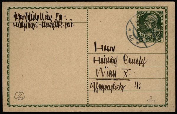 Postcard from Egon Schiele to Heinrich Benesch Bild 2