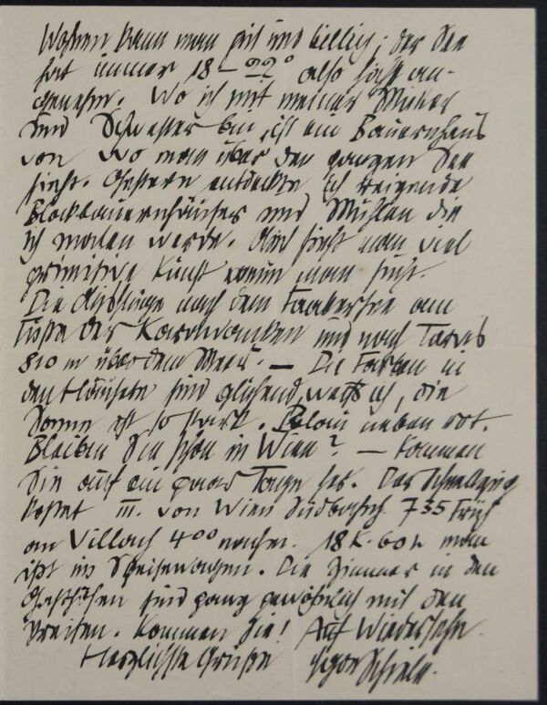 Brief von Egon Schiele an Franz Hauer Bild 2