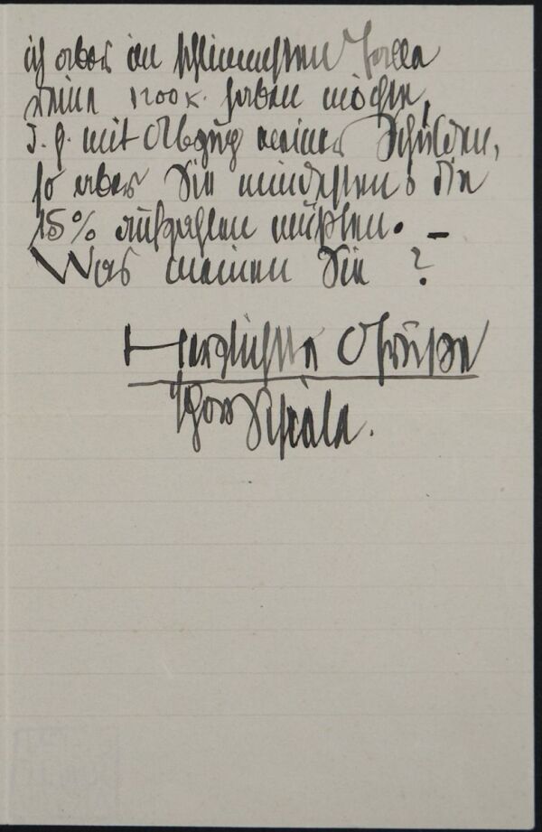 Letter from Egon Schiele to Franz Hauer Bild 2