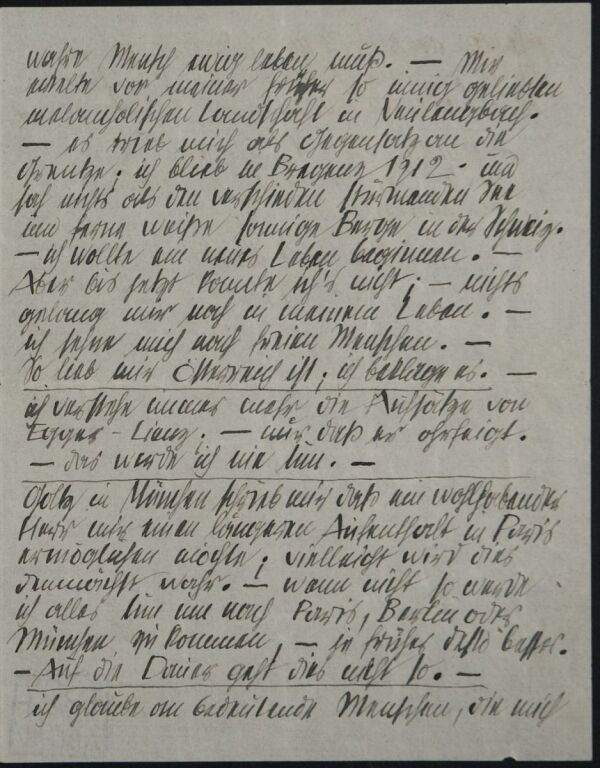 Brief von Egon Schiele an Franz Hauer Bild 3