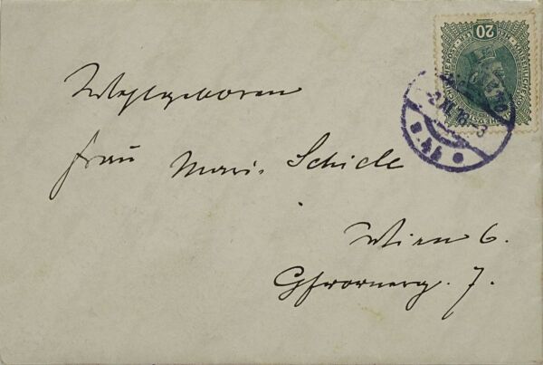 Kondolenzschreiben von Carl Angerer an Marie Schiele zum Tod von Egon Schiele Bild 4