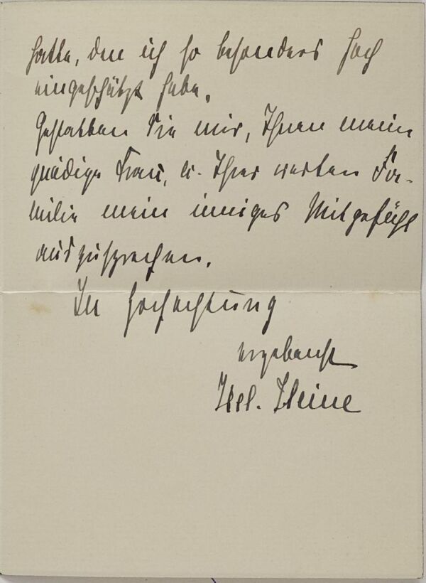 Kondolenzschreiben von Helene Heine an Marie Schiele zum Tod von Egon Schiele Bild 2