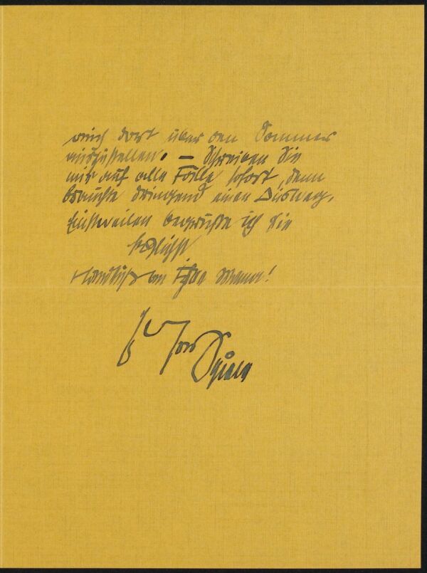 Letter from Egon Schiele to Erich Lederer Bild 2