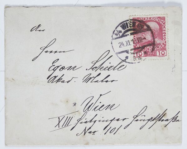 Brief von Marie Schiele an Egon Schiele Bild 5