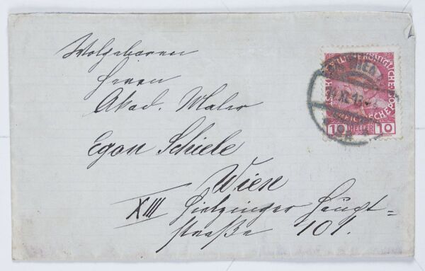 Brief von Marie Schiele an Egon Schiele Bild 5