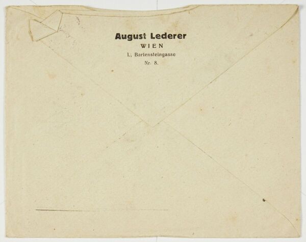 Brief von Serena Lederer an Egon Schiele Bild 3