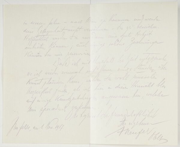 Letter from Adolf Neufeld to Egon Schiele Bild 3