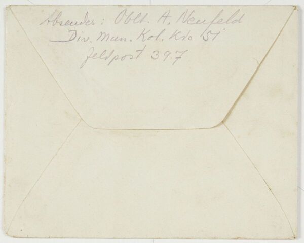 Envelope from Adolf Neufeld addressed to Egon Schiele Bild 2