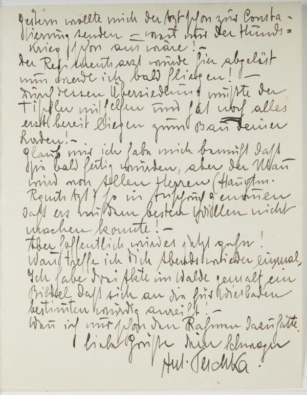 Letter from Anton Peschka to Egon Schiele Bild 2