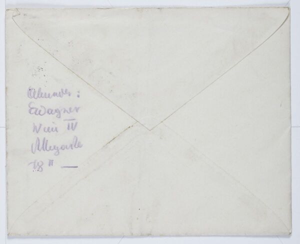 Brief von Ernst Wagner an Egon Schiele Bild 3