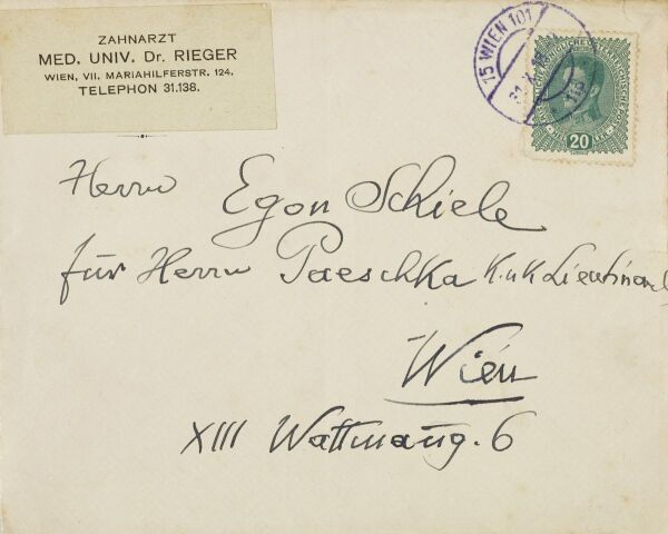 Letter from Heinrich Rieger to Anton Peschka Bild 3