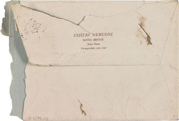 Letter from Egon Schiele and the art dealer’s Gustav Nebehay, office, to Albert Paris Gütersloh Bild 4