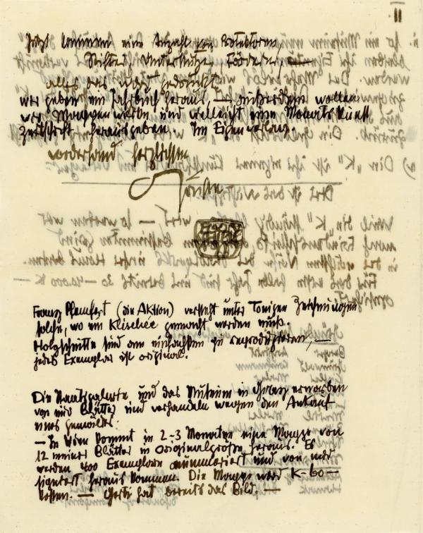 Letter from Egon Schiele to Anton Peschka Bild 6