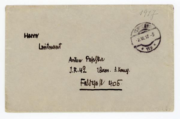 Letter from Egon Schiele to Anton Peschka Bild 8