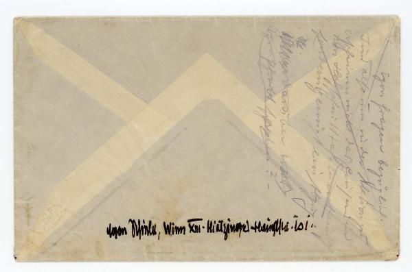 Letter from Egon Schiele to Anton Peschka Bild 9