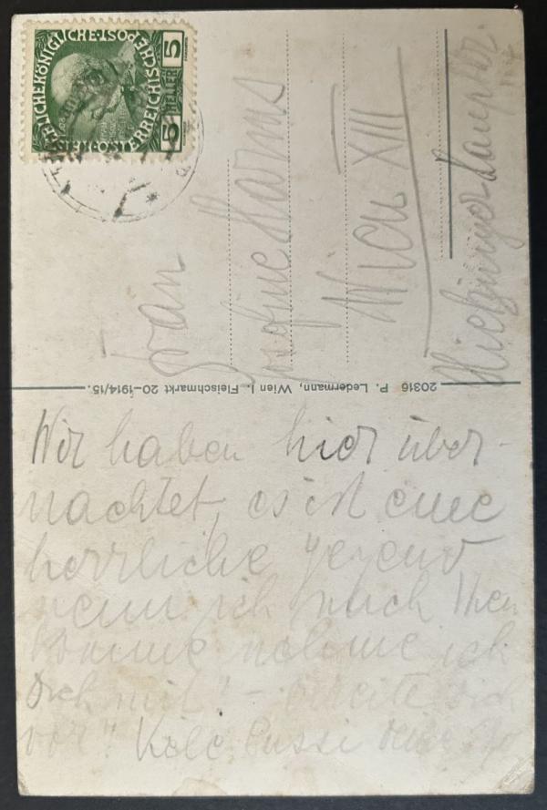 Postcard from Edith Schiele to Josefine Harms Bild 2