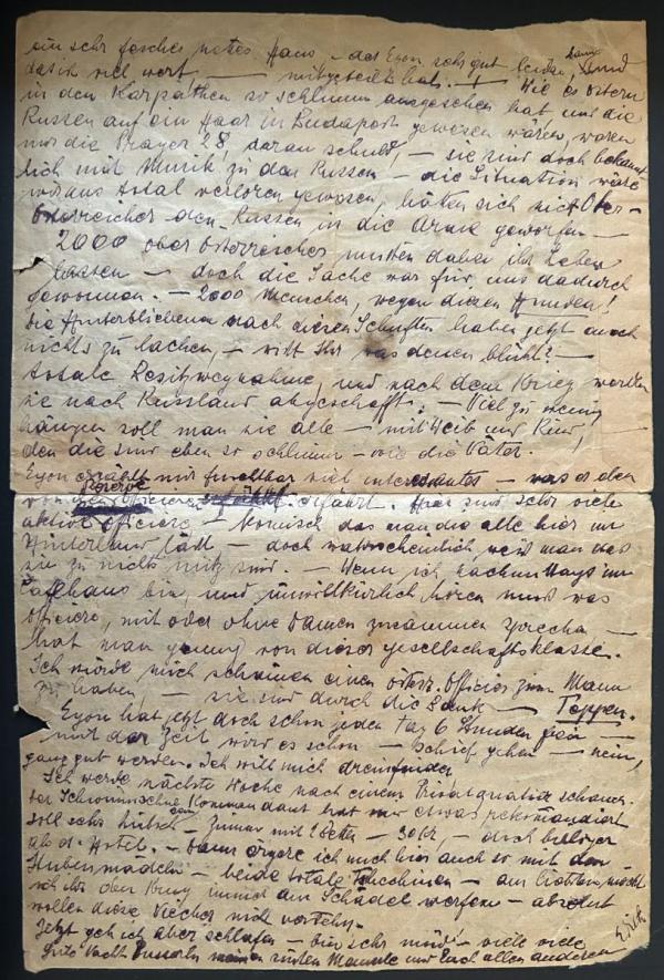 Brief von Edith Schiele an ihre Familie Bild 2