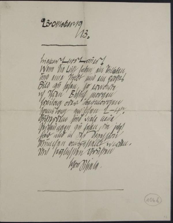 Brief von Egon Schiele an Franz Hauer 