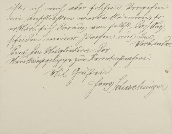 Brief von Hans Schachinger an Egon Schiele Bild 2