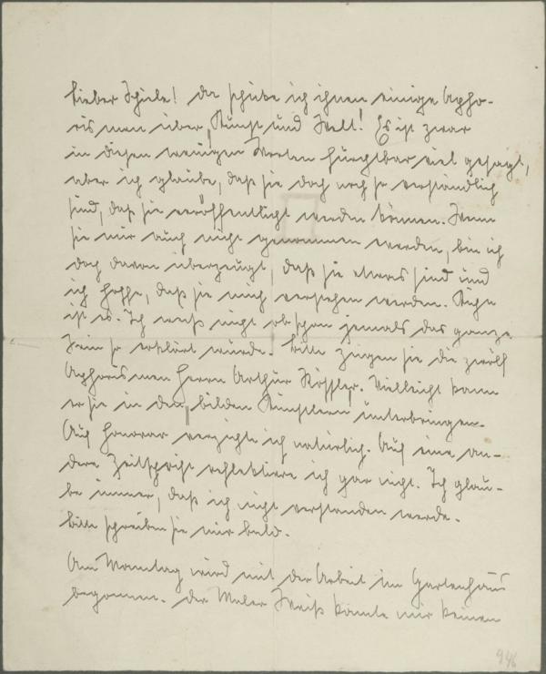 Brief von Wilhelm „Willy“ Lidl an Egon Schiele 