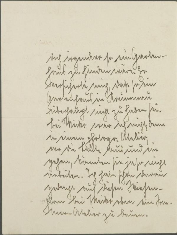 Brief von Wilhelm „Willy“ Lidl an Egon Schiele Bild 2