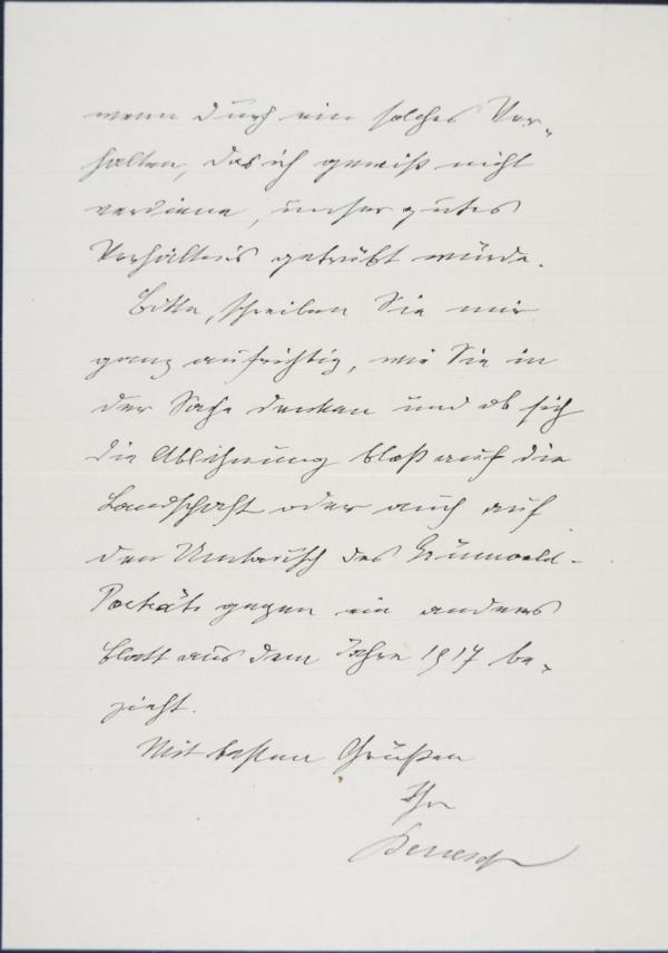 Letter from Heinrich Benesch to Egon Schiele Bild 2