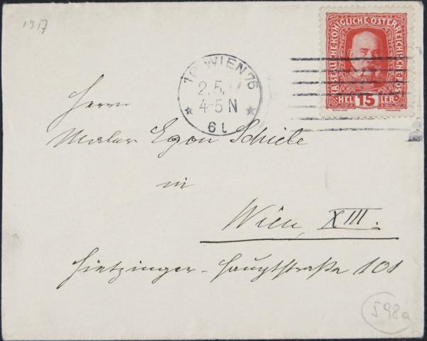 Letter from Heinrich Benesch to Egon Schiele Bild 3
