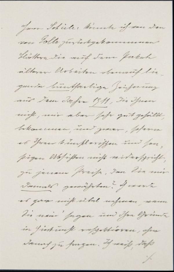 Letter from Heinrich Benesch to Egon Schiele Bild 3