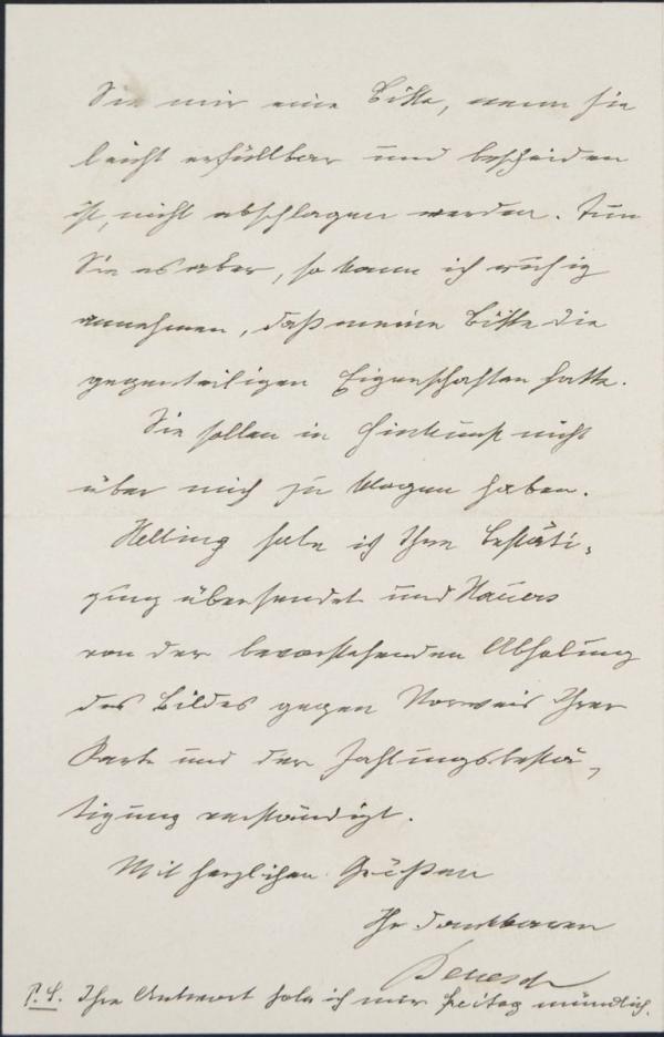 Letter from Heinrich Benesch to Egon Schiele Bild 4