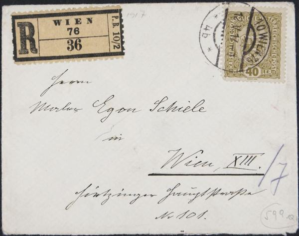 Letter from Heinrich Benesch to Egon Schiele Bild 2
