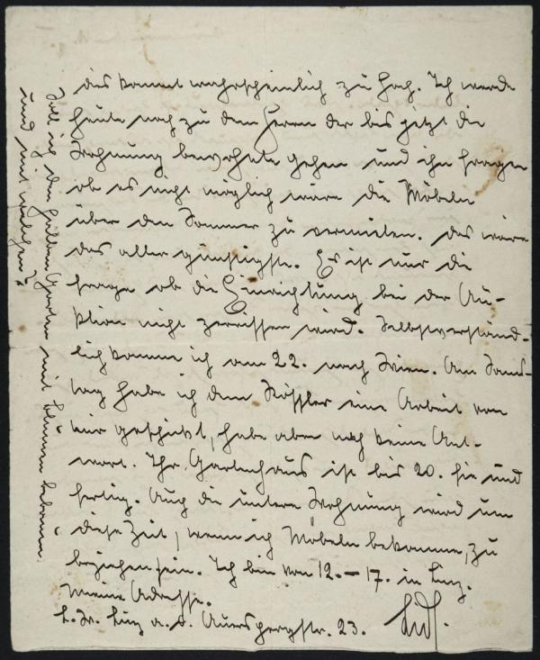 Brief von Wilhelm „Willy“ Lidl an Egon Schiele Bild 2