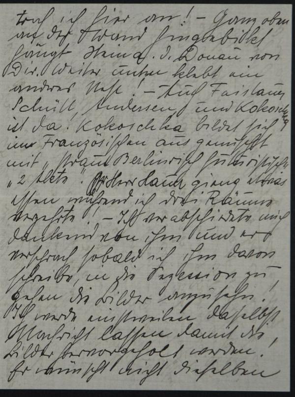 Letter from Anton Peschka to Egon Schiele Bild 2