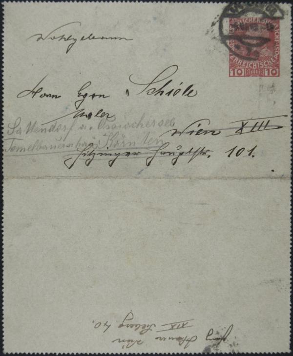 Letter from Franz Hauer to Egon Schiele Bild 2
