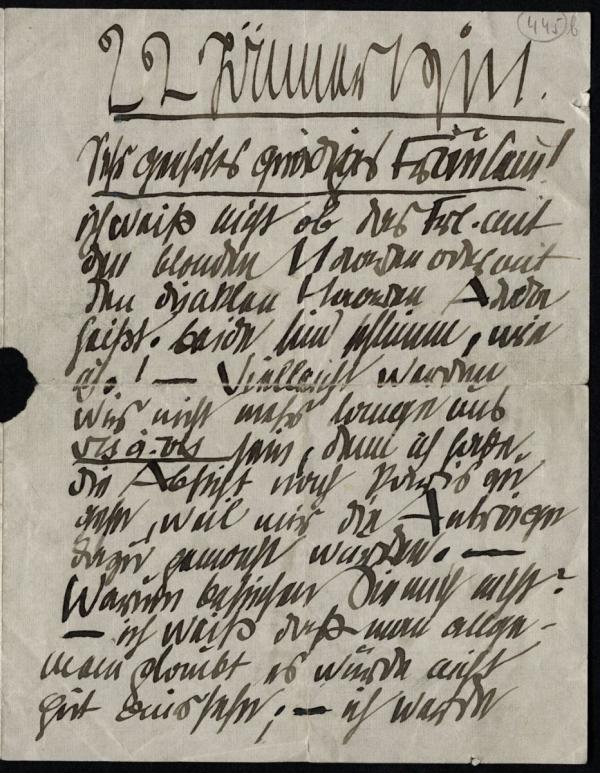 Brief von Egon Schiele an Adele Harms Bild 1