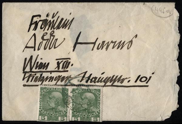 Brief von Egon Schiele an Adele Harms Bild 3