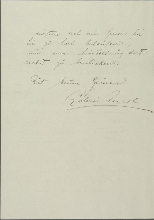 Letter from Guido Arnot to Egon Schiele Bild 3