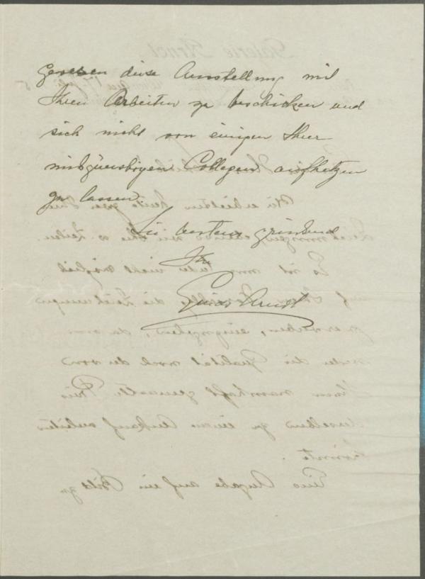Brief von Guido Arnot an Egon Schiele Bild 4