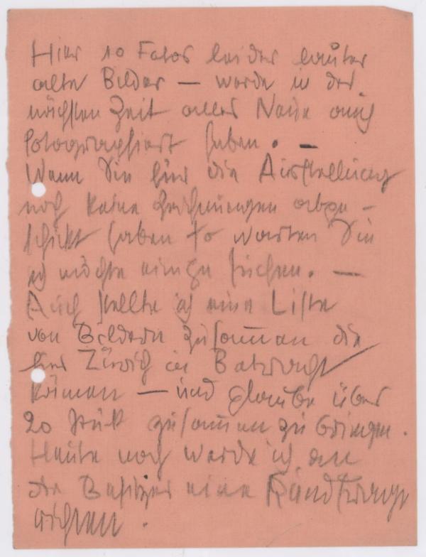 Letter from Egon Schiele to Guido Arnot Bild 3