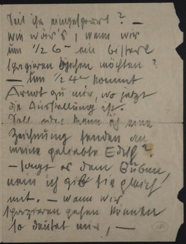Brief von Egon Schiele an Edith und Adele Harms 