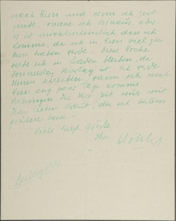 Letter from Heinrich Böhler to Egon Schiele Bild 2