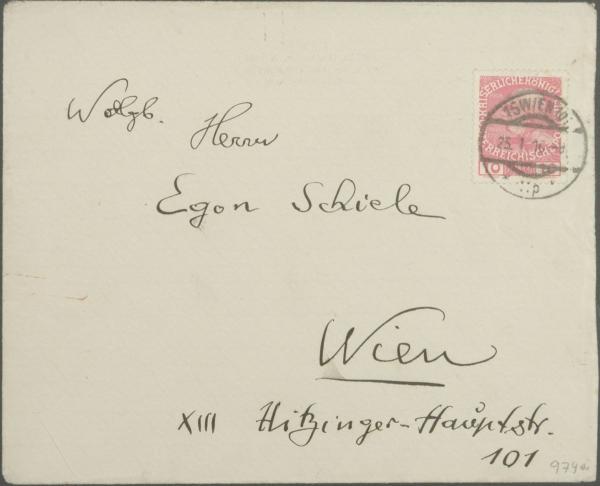 Letter from Heinrich Rieger to Egon Schiele Bild 4
