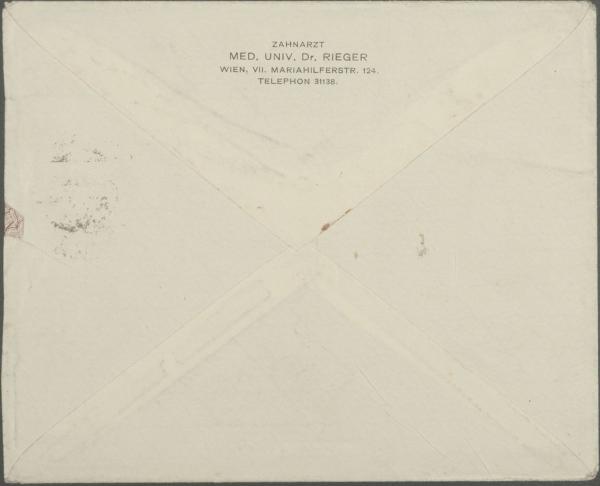 Letter from Heinrich Rieger to Egon Schiele Bild 6